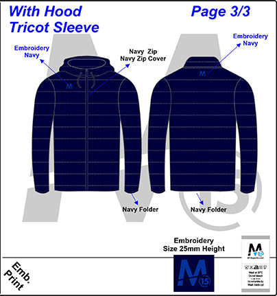 M15 Study Padded Jacket - Navy